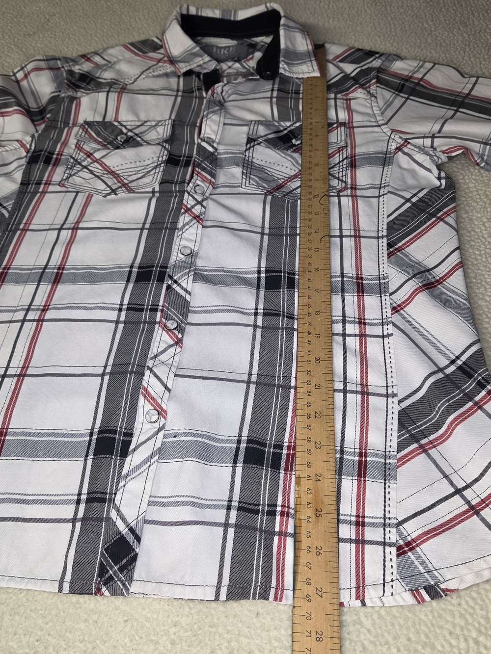 BKE Pearl Snap Women's Plaid Button-up Shirt Size Medium - Picture 6 of 8